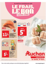 Prospectus Auchan Supermarché : Le frais, le bon moins cher