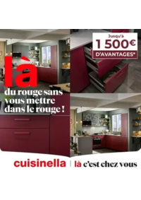 Prospectus cuisinella GUEUGNON : Vous allez tomber red : jusqu’au 31 janvier, profitez de nos offres jusqu'à 1 500€ d’avantages