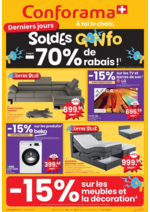 Promos et remises  : Conforama reklamblad - FR