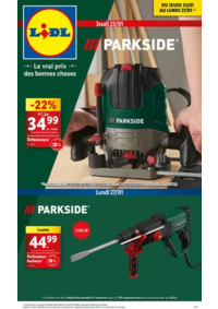 Prospectus Lidl Cannes : Parkside vous accompagne dans tous vos projets bricolage aux meilleurs prix!