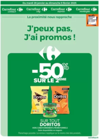 Prospectus Carrefour Drive MAURIAC : J'PEUX PAS, J'AI PROMOS DU 28 JANVIER AU 9 FEVRIER 2025