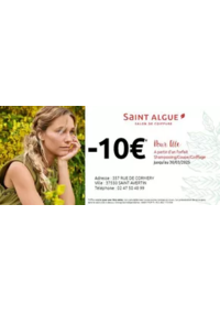 Prospectus saint algue AYTRE : Profitez d'une remise de 10 Euros