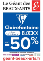 Prospectus Le Géant des Beaux-Arts : Clairefontaine jusqu'à -50%