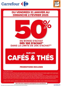 Prospectus Carrefour GENNEVILLIERS : OPERATION BON D’ACHAT SUR LES CAFES & THES