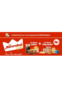 Prospectus Burger King Rouen - Barentin : Les Mercredeal Famille