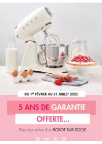 Prospectus Copra URRUGNE : SMEG VOUS OFFRE 5 ANS DE GARANTIE