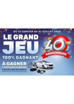 Prospectus AD : Un GRAND JEU 100% GAGNANT POUR FÊTER UNE ANNÉE EXCEPTIONNELLE : LES 40 ANS DU RÉSEAU AD !