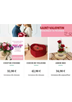 Prospectus Florajet : Livraison bouquet de fleurs Saint Valentin