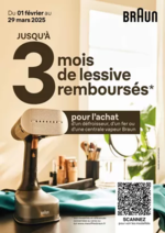 Promos et remises  : Braun vous rembourse jusqu'à 3 mois de lessive