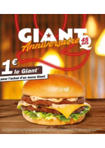 Promos et remises  : Giant Anniversaire