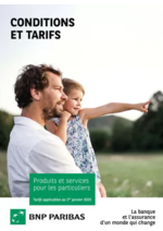 Prospectus BNP Paribas : CONDITIONS ET TARIFS