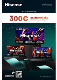 Prospectus Boulanger Trélissac : OFFRE Hisense : JUSQU'À 300€ REMBOURSÉS