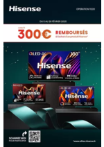 Promos et remises  : OFFRE Hisense : JUSQU'À 300€ REMBOURSÉS