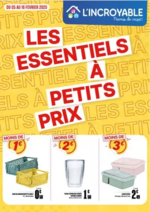 Prospectus L'incroyable : Les essentiels à petits prix