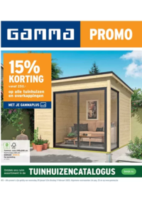 Prospectus GAMMA MACHELEN : Tuinhuizen Catalogus!