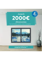 Prospectus  : Jusqu'à 2000€ d'économies Sur vos fenêtres, portes, volets et pergolas