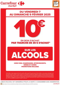 Prospectus Carrefour Market SAINT LYS : OPERATION BON D’ACHAT SUR LES ALCOOLS