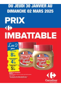 Prospectus Carrefour Le Mans : Carrefour PRIX IMBATTABLE DU 30 JANVIER AU 2 MARS 2025