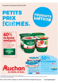 Prospectus Auchan Aussillon : Produits laitiers : Petits prix écrémés