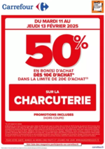 Prospectus Carrefour : OPERATION BON D’ACHAT SUR LA CHARCUTERIE