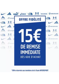 Prospectus Intersport SAINT GEREON : Offre fidélité