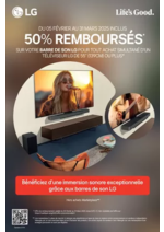 Promos et remises  : LG BARRE DE SON & TV