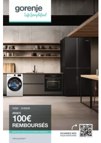 Prospectus Boulanger Annemasse : OFFRE Gorenje: jusqu'à 100€ remboursés !