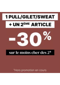 Prospectus Bonobo Louvroil : 1 pull / gilet / sweat acheté = -30% sur le 2ème