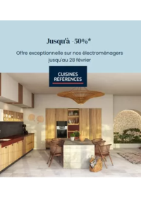 Prospectus Cuisines références CHALON SUR SAONE - LA LOYERE : Offre exceptionnelle sur nos électroménagers jusqu'au 28 février