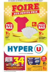 Prospectus Hyper U COMBOURG : Foire petits prix