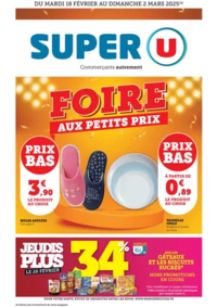 Prospectus Super U SEGRE : Foire petits prix