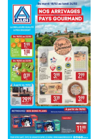 Prospectus Aldi Airaines : NOS ARRIVAGES PAYS GOURMAND