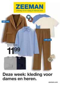 Prospectus Zeeman Sint-Gillis-Waas : Deze Week: Kleding Voor Dames en Heren.