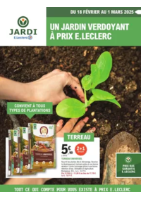 Prospectus Jardi E.Leclerc SAINT OUEN L'AUMONE : Un jardin verdoyant à prix E.Leclerc