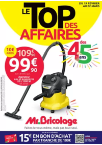 Prospectus Mr Bricolage Anet : LE TOP DES AFFAIRES DES 45 ans