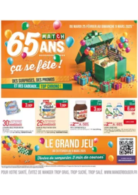 Prospectus Supermarchés Match Château - Salins : 65 ANS ça se fête !