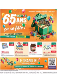 Prospectus Supermarchés Match Morhange : 65 ANS ça se fête !