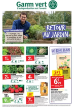 Prospectus Gamm vert : RETOUR AU JARDIN