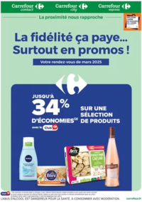 Prospectus Carrefour city Billère : LA FIDÉLITÉ, CA PAYE SURTOUT EN PROMOS EN MARS...