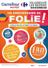 Prospectus Carrefour Market AMPLEPUIS : UN ANNIVERSAIRE DE FOLIE !