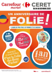 Prospectus Carrefour Market HONFLEUR : UN ANNIVERSAIRE DE FOLIE !