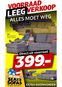 Prospectus Seats and Sofas Herstal : Voorraad Leeg Verkoop