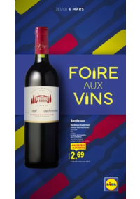 Prospectus Lidl BAR SUR AUBE : Foire aux vins