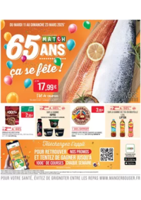 Prospectus Supermarchés Match Joeuf : 65 ANS ça se fête !