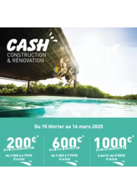 Prospectus Cash Piscine Brive : Place à la construction et à la rénovation !