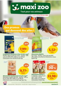 Prospectus Maxi zoo Voiron : Maxi Zoo, Tout pour vos animaux - Des promos qui donnent des ailes!