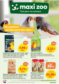 Prospectus Maxi zoo Aubergenville : Maxi Zoo, Tout pour vos animaux - Des promos qui donnent des ailes