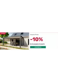 Prospectus K par K AGEN : Promotions 10% de remise sur les pergolas et les carports