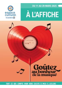 Prospectus Espace culturel E.Leclerc SABLE SUR SARTHE : SELECTION PRINTEMPS