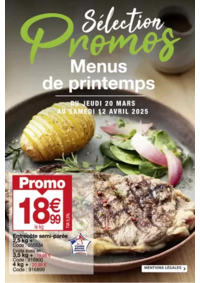 Prospectus Promocash Valence : Menus de printemps